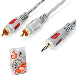 Кабель аудио Jack - RCA DeLink MiniJack-2RCA Gray 15.0m