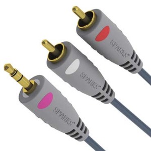 Кабель аудио Jack - RCA Sparks SG1136 1.8m