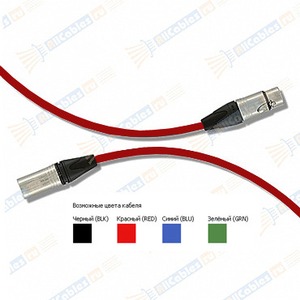 Кабель аудио XLR - XLR MrCable AIX-05-SC RED 5.0m