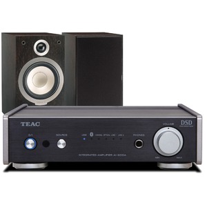 Комплект колонок Teac AI-301DA Black + Tannoy V1 Dark Walnut