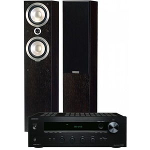 Комплект колонок Onkyo TX 8020 + Tannoy V4 Dark Walnut