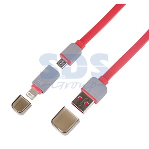 Кабель USB Rexant 18-4279 USB microUSB iPhone 5 красный (1 штука) 1.0m