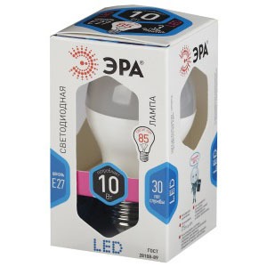 Лампа ЭРА LED smd A60-10w-827-E27