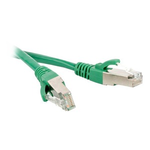 Кабель Витая пара Hyperline PC-LPM-STP-RJ45-RJ45-C5e-1M-LSZH-GN 1.0m