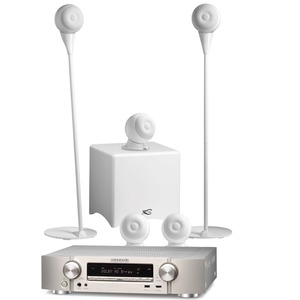 Комплект колонок Marantz NR1504 Silver + Cabasse Eole 3 System 5.1 Glossy White