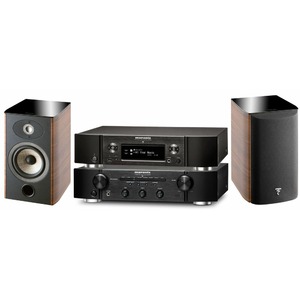 Комплект колонок Marantz NA6005 + PM6005 Black + Focal Aria 905 Walnut