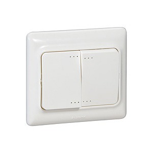 Выключатель двухклавишный Legrand 782102 Kaptika