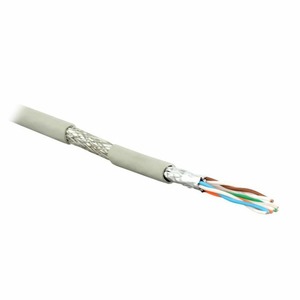 Кабель Витая пара Hyperline SFTP4-C6A-S24-IN-LSZH-GY (1 м)