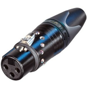 Разъем XLR Neutrik NC3FXX-B-CRYSTAL-D