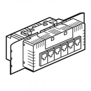 Розетка RJ 45 и телефон Legrand 067361 Celiane