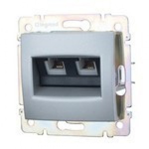 Розетка RJ 45 и телефон Legrand 770273 Valena