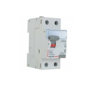 Выключатель 2-полюсный Legrand 411506 DX3-ID 2П AC63А Icu 30мА