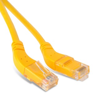 Кабель Витая пара Hyperline PC-APM-UTP-RJ45/L45-RJ45/R45-C6-2M-LSZH-YL 2.0m