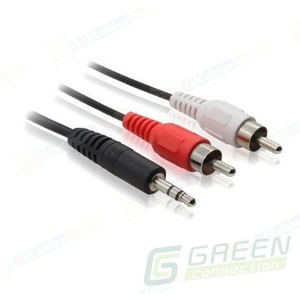 Кабель аудио Jack - RCA Greenconnect GC-AVC03 1.0m