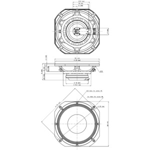 Высокомощный среднечастотный динамик Eighteen Sound 10NDA610/8