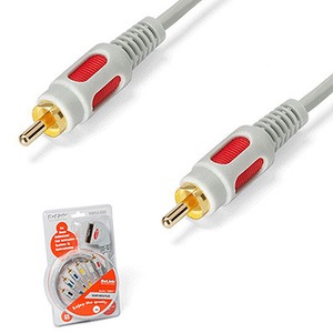 Кабель Коаксиальный DeLink 1RCA-1RCA Gray 1.5m