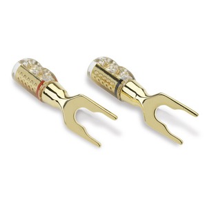 Разъем Акустический QED (P-SCREWLOC/S) Spade Plugs