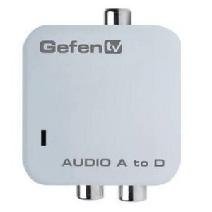 Преобразователь небалансного стереоаудиосигнала в цифровой формат Gefen GTV-AAUD-2-DIGAUD
