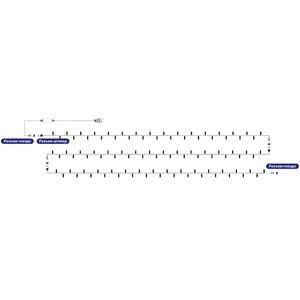 Гирлянда Neon-Night 315-136 Модульная Дюраплей LED черный каучук Тепло-белая