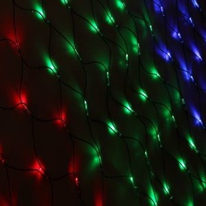 Гирлянда Neon-Night 217-129 Сеть 2x3м, черный КАУЧУК, 432 LED Мультиколор