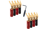 Разъем Акустический Audioquest SureGrip100 Multi-Spade Gold (Set of 8)