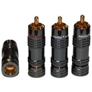 Разъем RCA Inakustik 0082687 Exzellenz Interlock Black 9mm 4-Set