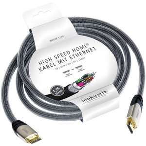Кабель HDMI Inakustik 010527502 White Line HDMI 1.75m