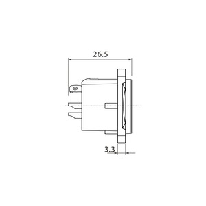 Терминал XLR Roxtone RX3MD-NT