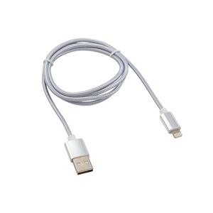 Кабель USB Rexant 18-7051 2,4А, серебристый 1.0m