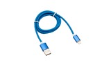 Кабель USB Rexant 18-7052 2,4A, синий 1.0m