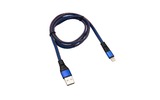 Кабель USB Rexant 18-7053 2,4A, синий 1.0m