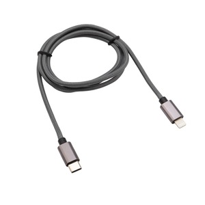 Кабель USB Rexant 18-7054 Type-C-Lightning PD, графит, нейлон 1.0m