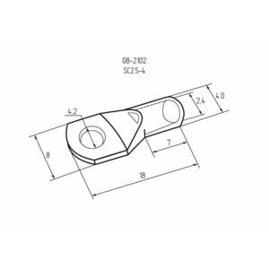 Наконечник кольцевой Rexant 08-2102 HK, 3.5 мм, 2.5 мм, ТМЛ (DIN) 2.5-4, 100шт