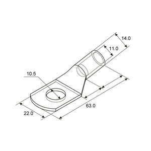 Наконечник Rexant 07-5323 ТМЛ 50–10–11 (50 мм -  10 мм) ГОСТ 7386-80 (в упак. 5 шт.)