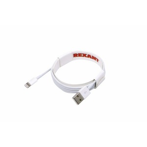 Кабель USB Rexant 18-0000 2,4А, ПВХ, белый 1.0m