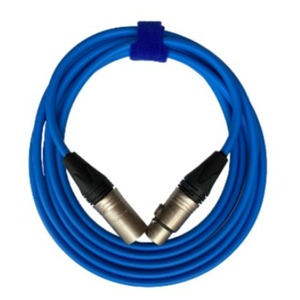 Кабель аудио XLR - XLR GS-PRO XLR3F-XLR3M blue 1.5m