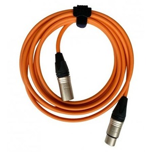 Кабель аудио XLR - XLR GS-PRO XLR3F-XLR3M orange 1.0m