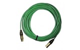 Кабель аудио XLR - XLR GS-PRO XLR3F-XLR3M green 0.35m