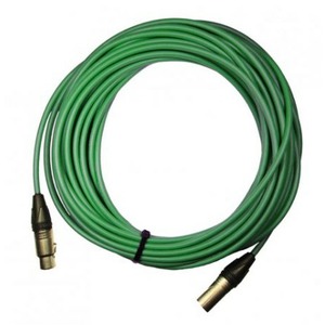 Кабель аудио XLR - XLR GS-PRO XLR3F-XLR3M green 0.35m