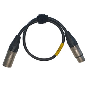 Кабель аудио XLR - XLR GS-PRO XLR3F-XLR3M black 0.6m