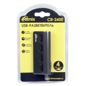 Коммутатор USB Ritmix CR-2400 Black