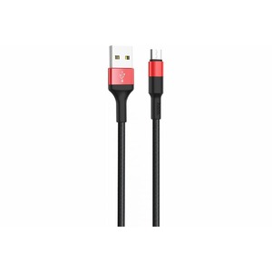 Кабель USB hoco 6957531080220 X26, черно-красный 1.0m