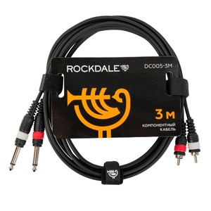 Кабель аудио Jack - RCA Rockdale DC005-3M 3.0m