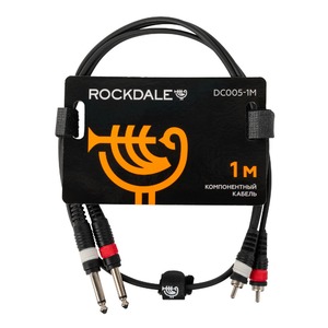 Кабель аудио Jack - RCA Rockdale DC005-1M 1.0m