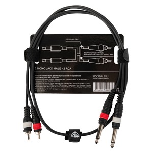 Кабель аудио Jack - RCA Rockdale DC005-1M 1.0m