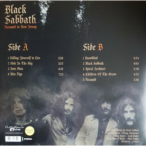 Виниловая пластинка и CD LP Black Sabbath - Paranoid In New Jersey