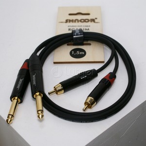 Кабель аудио Jack - RCA Shnoor RCA2JM 3.0m