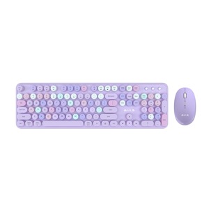 Комплект клавиатура и мышь AULA AC306 Purple-Colorful