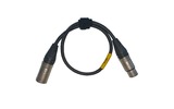 Кабель аудио XLR - XLR GS-PRO XLR3F-XLR3M black 0.3m