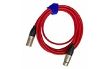 Кабель аудио XLR - XLR GS-PRO XLR3F-XLR3M red 1.0m